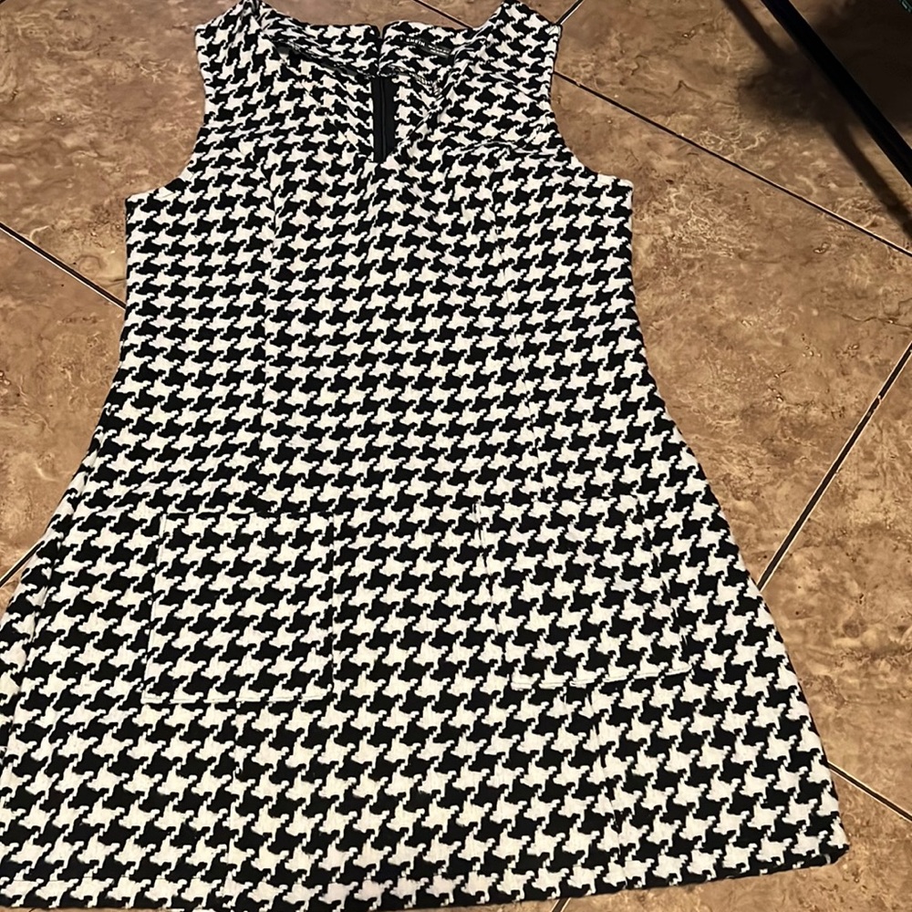 Shein dress houndstooth